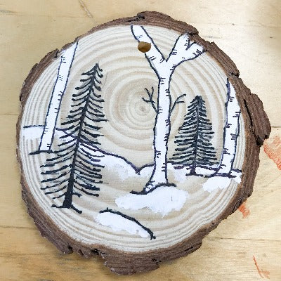 Art Kit: Wooden ornaments/coasters (studio pick up) - Akron ArtWorks