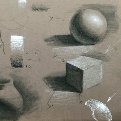 Essentials of drawing for the beginner (adult) Tuesdays, Sept. 2-Oct. 14 (10-11:30am) 7 weeks