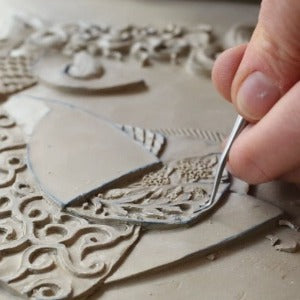 Wellness through Art: Clay Tiles & Bas Relief (Feb. 6th) 6:30-7:45pm (Ages 14-adult)