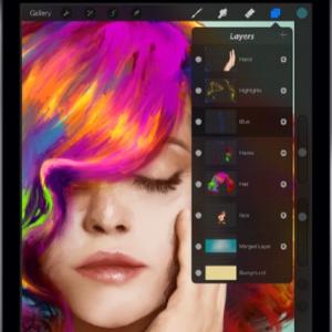 Digital Art II (Intermediate) (Procreate (iOS) or Sketchbook (Android)) (age 10-14) Saturdays, Oct. 26-Dec. 14 (no classes Nov. 30) (12:30-1:30pm)