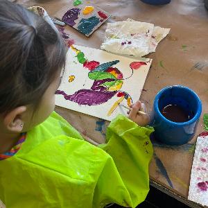 Explore to art of Painting (age 4-7) Saturdays, March 1-Apr. 12 (2-3pm) 7-weeks