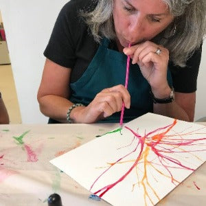 Wellness through Art: Ink Blots and Blowing (March 21) 6:30-7:45pm