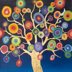 Wellness through Art: Kandinsky Trees Collage/Painting (April 23)