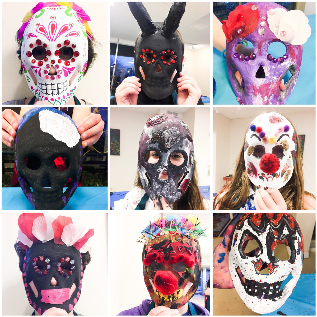 Teen Nights: Halloween Masks and Sugar Skulls (ages 11-16) 6:30-8:30pm (Oct. 20)