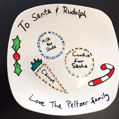 Art Kit: Santa cookie plate (shipping)