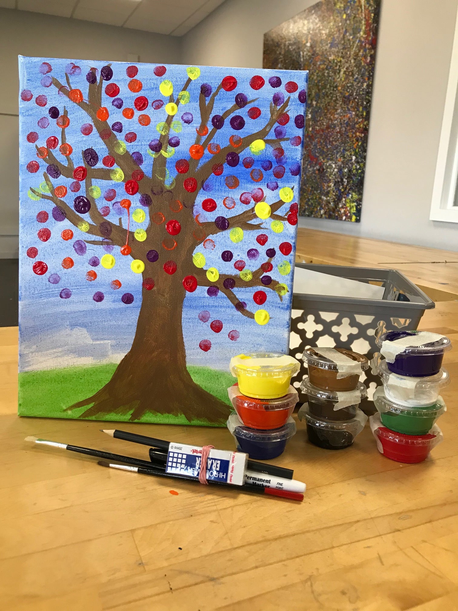 Thumbprint Art Tree